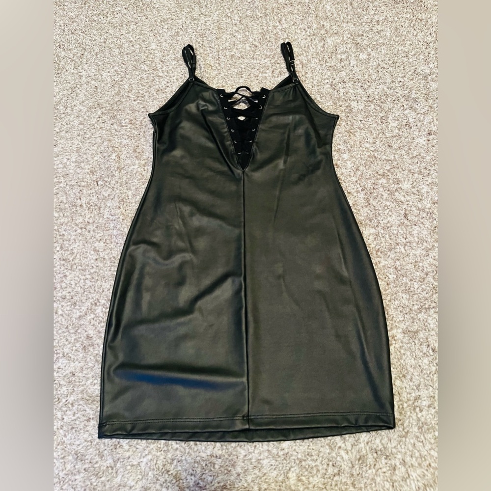 Black Leather Dress